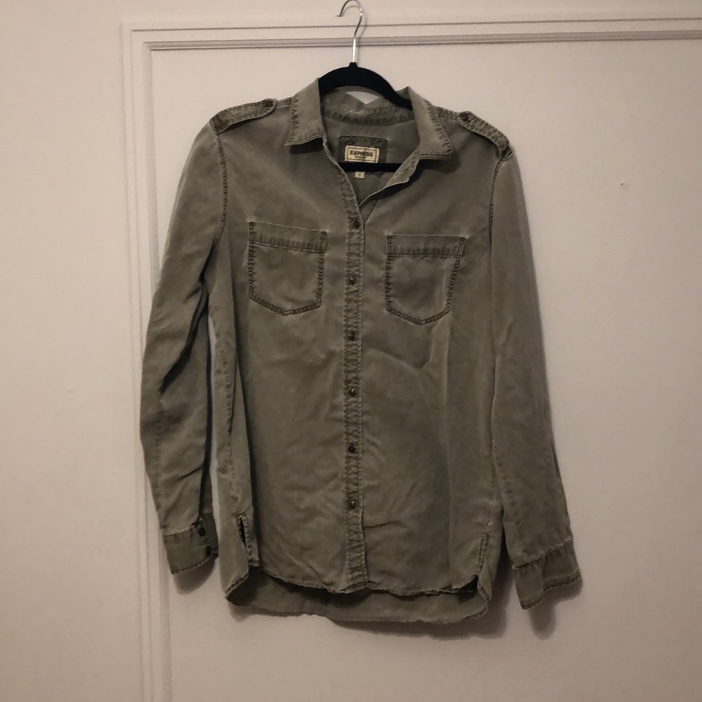 Camo green burton down
